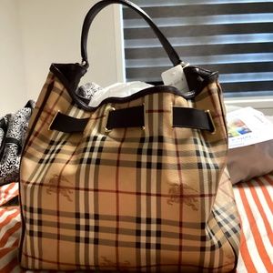 Burberry monogram tote bag